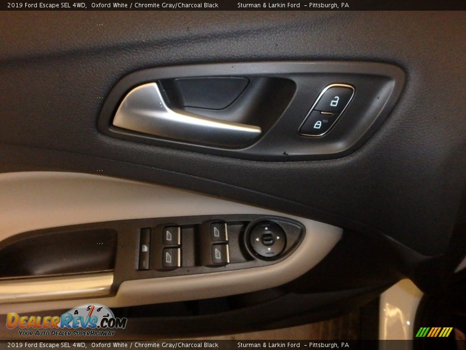 2019 Ford Escape SEL 4WD Oxford White / Chromite Gray/Charcoal Black Photo #10