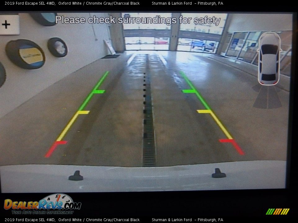 2019 Ford Escape SEL 4WD Oxford White / Chromite Gray/Charcoal Black Photo #12