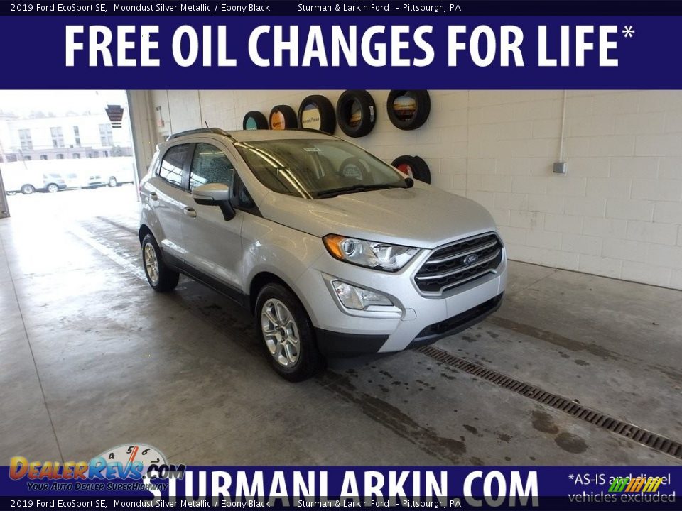 2019 Ford EcoSport SE Moondust Silver Metallic / Ebony Black Photo #1