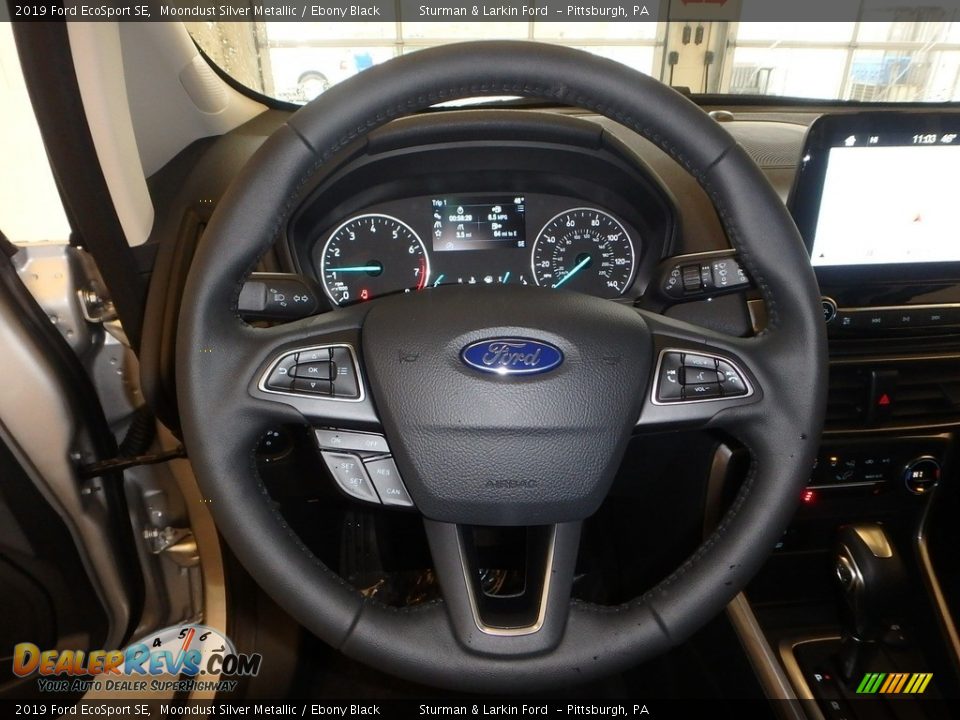 2019 Ford EcoSport SE Moondust Silver Metallic / Ebony Black Photo #14