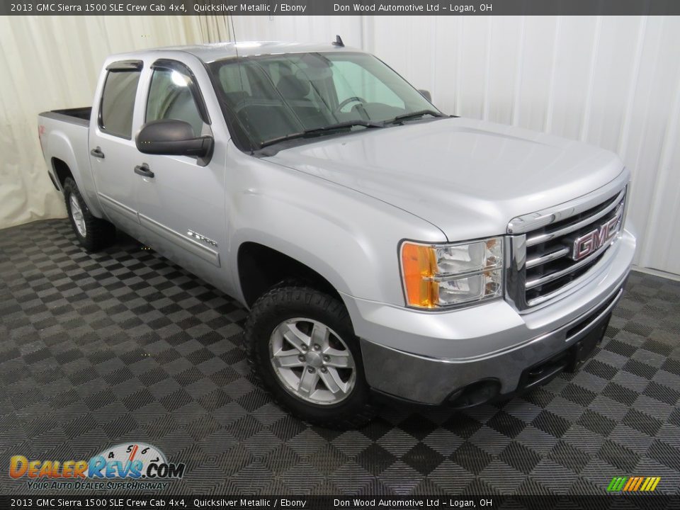 2013 GMC Sierra 1500 SLE Crew Cab 4x4 Quicksilver Metallic / Ebony Photo #3