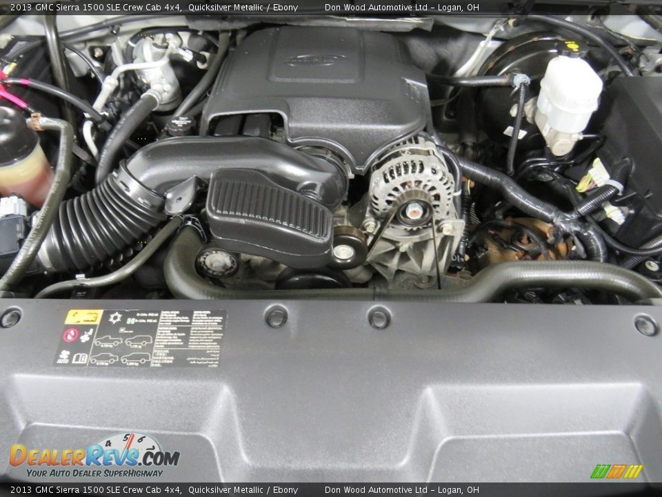 2013 GMC Sierra 1500 SLE Crew Cab 4x4 Quicksilver Metallic / Ebony Photo #6