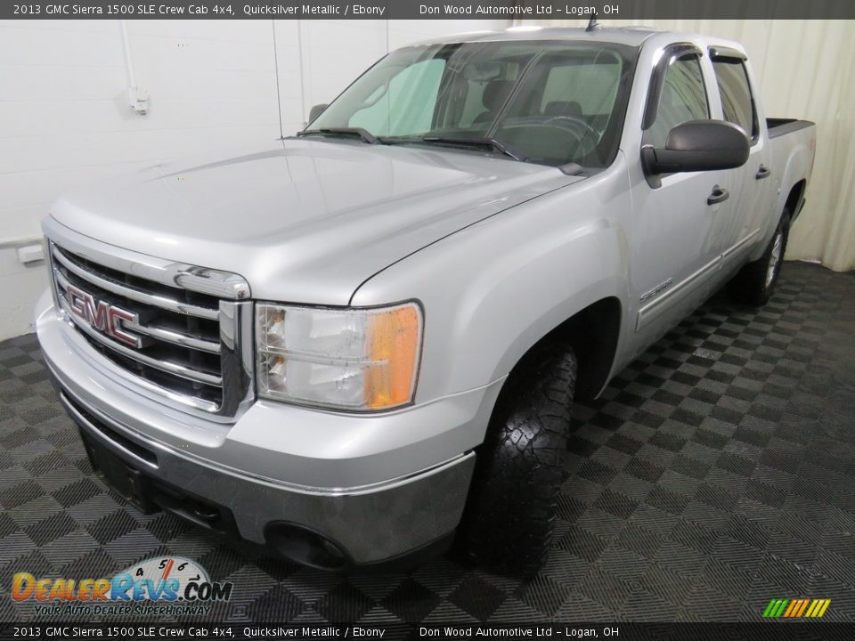 2013 GMC Sierra 1500 SLE Crew Cab 4x4 Quicksilver Metallic / Ebony Photo #7