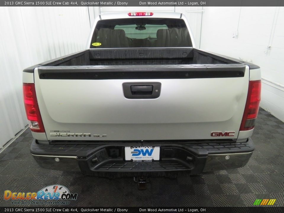 2013 GMC Sierra 1500 SLE Crew Cab 4x4 Quicksilver Metallic / Ebony Photo #11