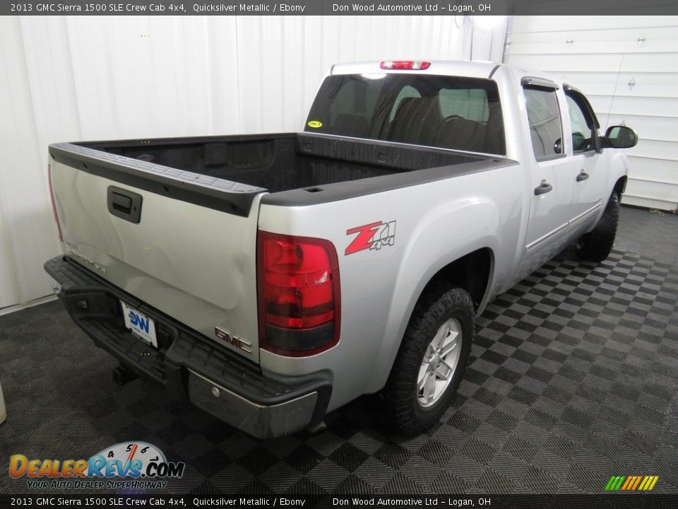 2013 GMC Sierra 1500 SLE Crew Cab 4x4 Quicksilver Metallic / Ebony Photo #13