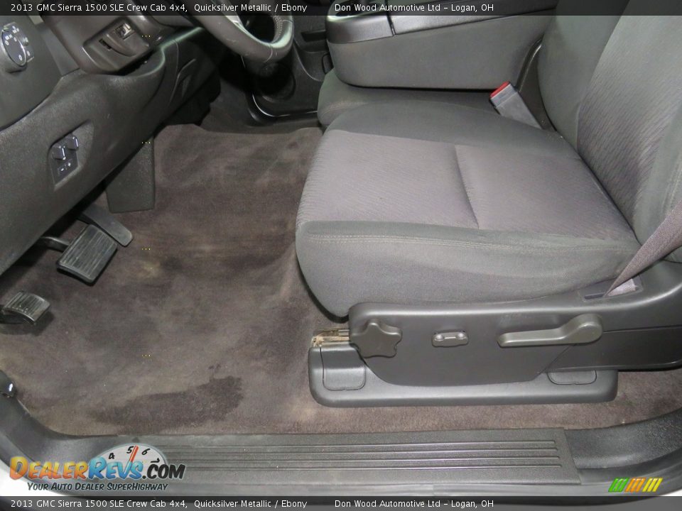 2013 GMC Sierra 1500 SLE Crew Cab 4x4 Quicksilver Metallic / Ebony Photo #16