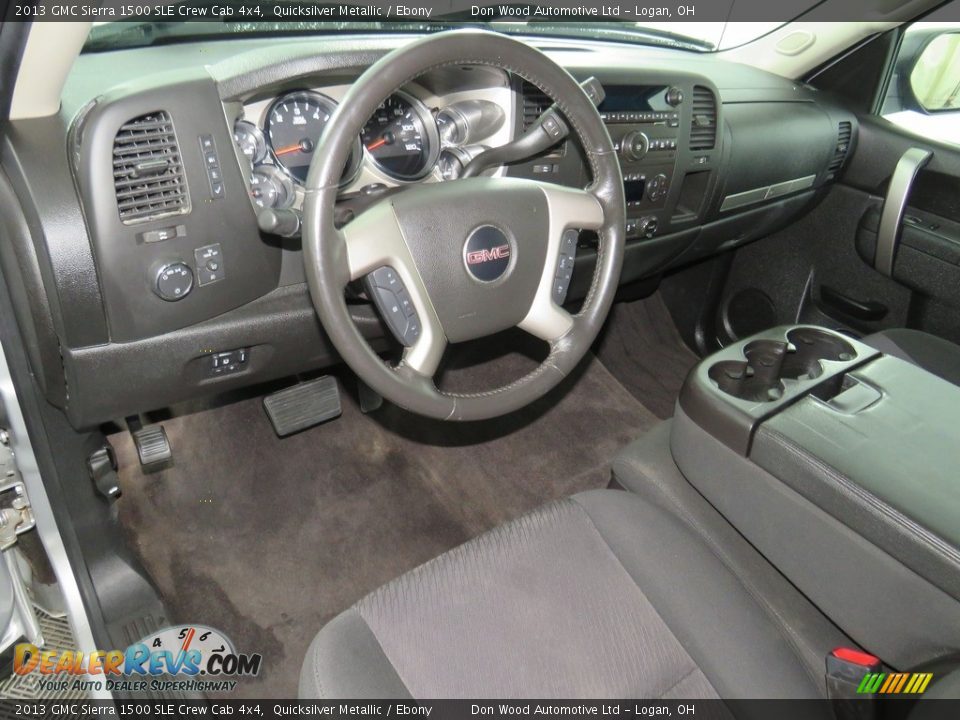 2013 GMC Sierra 1500 SLE Crew Cab 4x4 Quicksilver Metallic / Ebony Photo #17