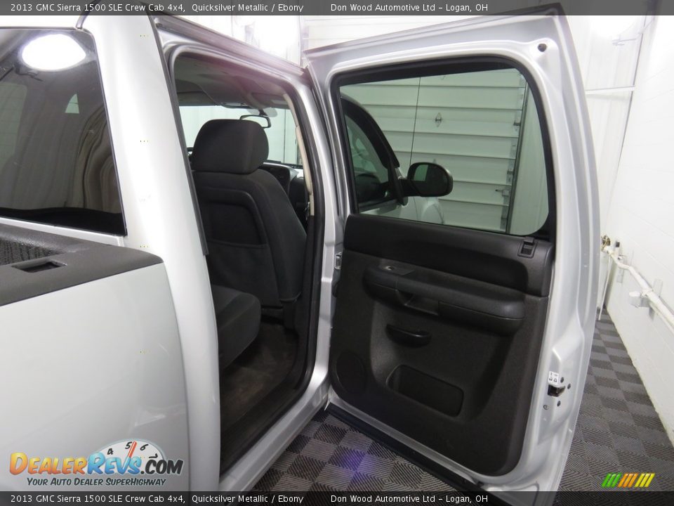 2013 GMC Sierra 1500 SLE Crew Cab 4x4 Quicksilver Metallic / Ebony Photo #25