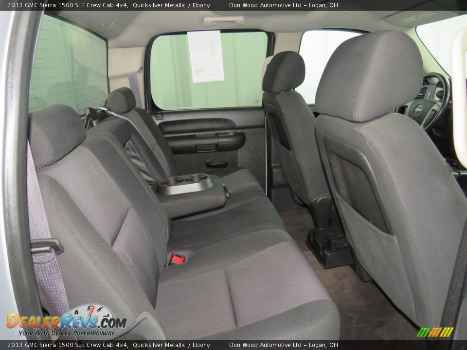 2013 GMC Sierra 1500 SLE Crew Cab 4x4 Quicksilver Metallic / Ebony Photo #26