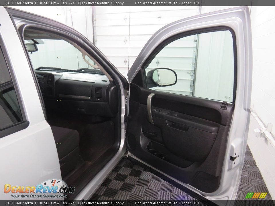 2013 GMC Sierra 1500 SLE Crew Cab 4x4 Quicksilver Metallic / Ebony Photo #27