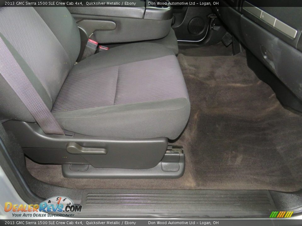 2013 GMC Sierra 1500 SLE Crew Cab 4x4 Quicksilver Metallic / Ebony Photo #28