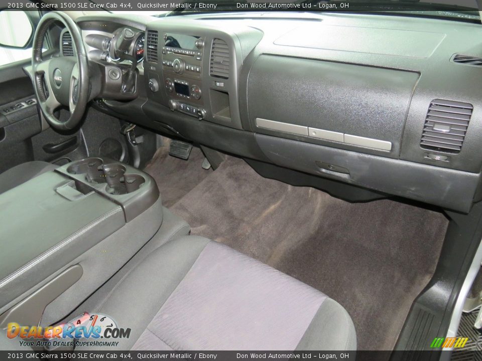 2013 GMC Sierra 1500 SLE Crew Cab 4x4 Quicksilver Metallic / Ebony Photo #29