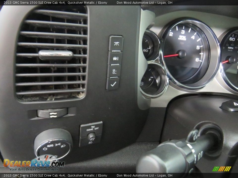2013 GMC Sierra 1500 SLE Crew Cab 4x4 Quicksilver Metallic / Ebony Photo #31