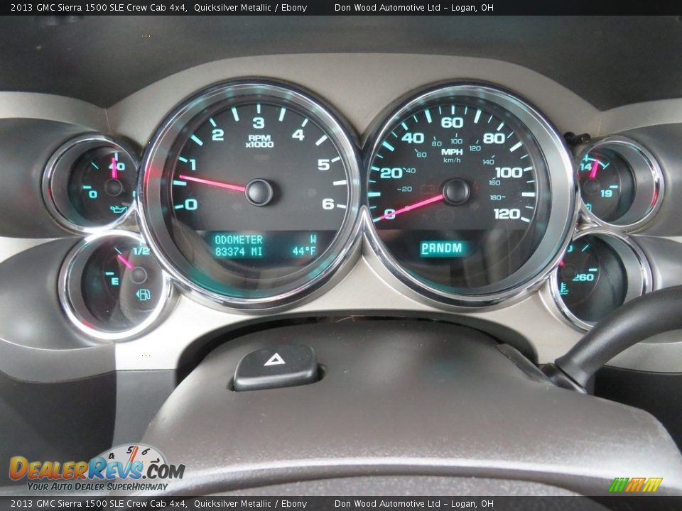 2013 GMC Sierra 1500 SLE Crew Cab 4x4 Quicksilver Metallic / Ebony Photo #33