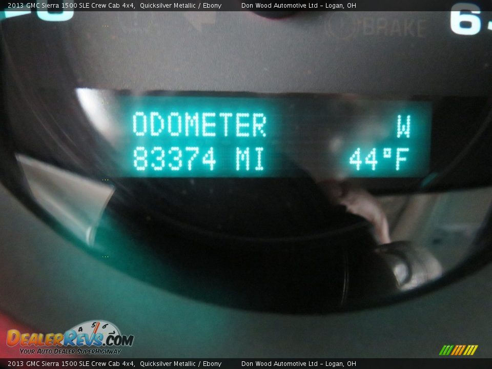 2013 GMC Sierra 1500 SLE Crew Cab 4x4 Quicksilver Metallic / Ebony Photo #34