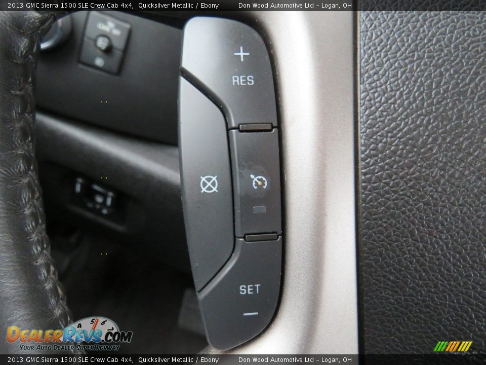 2013 GMC Sierra 1500 SLE Crew Cab 4x4 Quicksilver Metallic / Ebony Photo #36