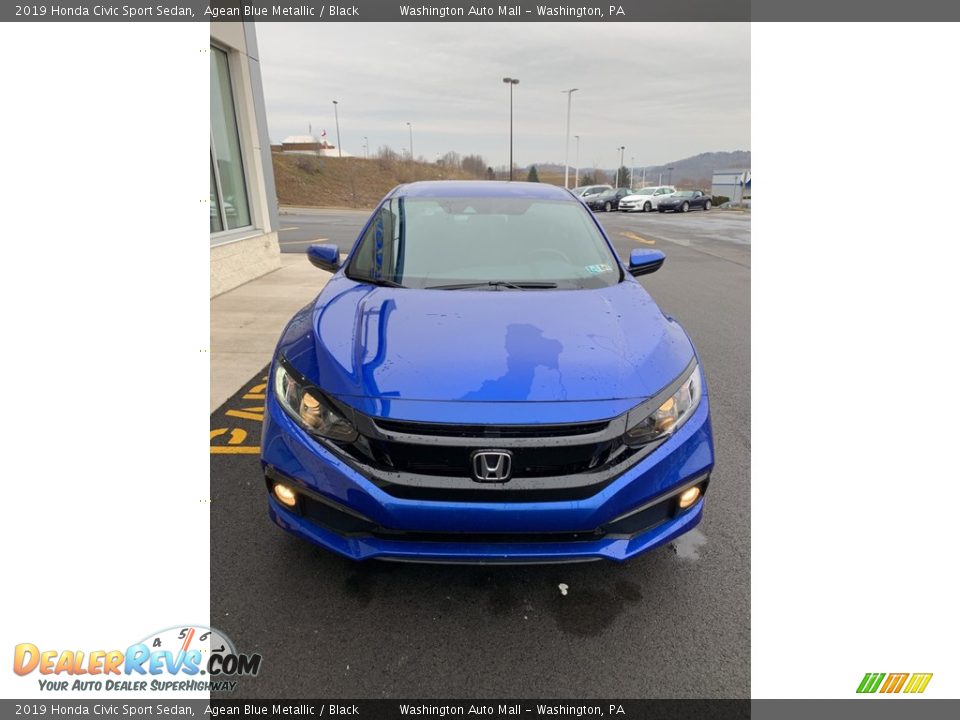 2019 Honda Civic Sport Sedan Agean Blue Metallic / Black Photo #3