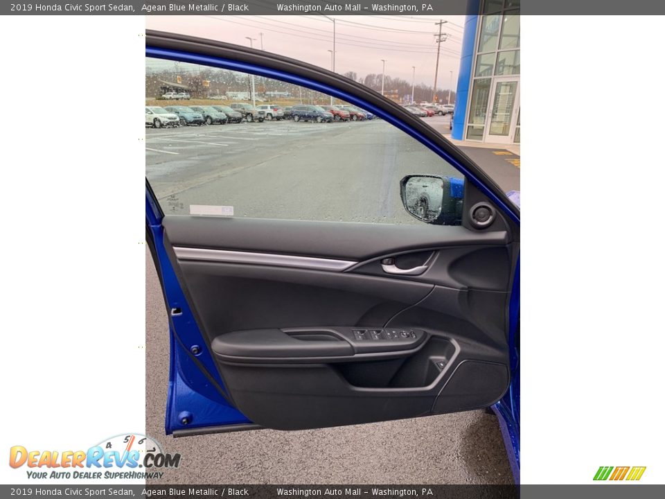 2019 Honda Civic Sport Sedan Agean Blue Metallic / Black Photo #8