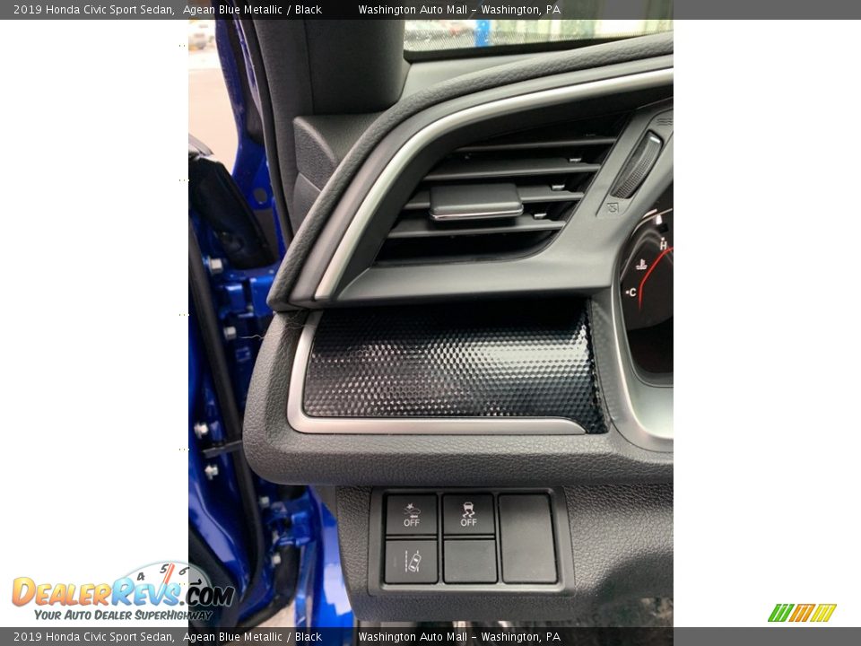 2019 Honda Civic Sport Sedan Agean Blue Metallic / Black Photo #10