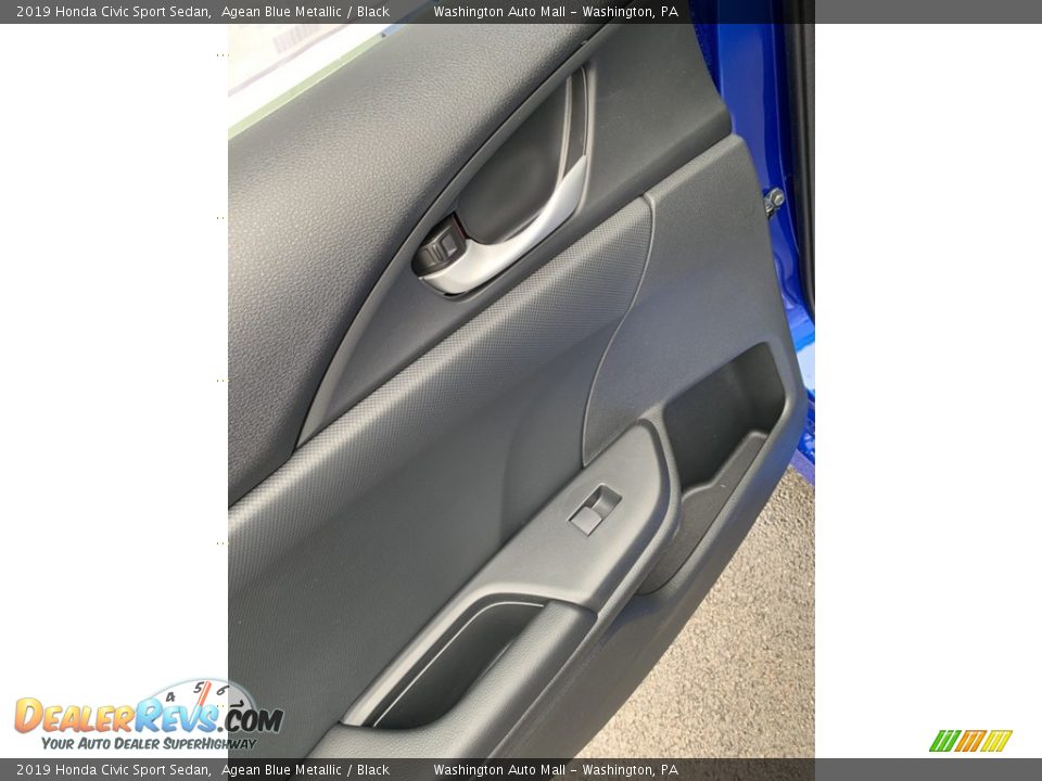 2019 Honda Civic Sport Sedan Agean Blue Metallic / Black Photo #17
