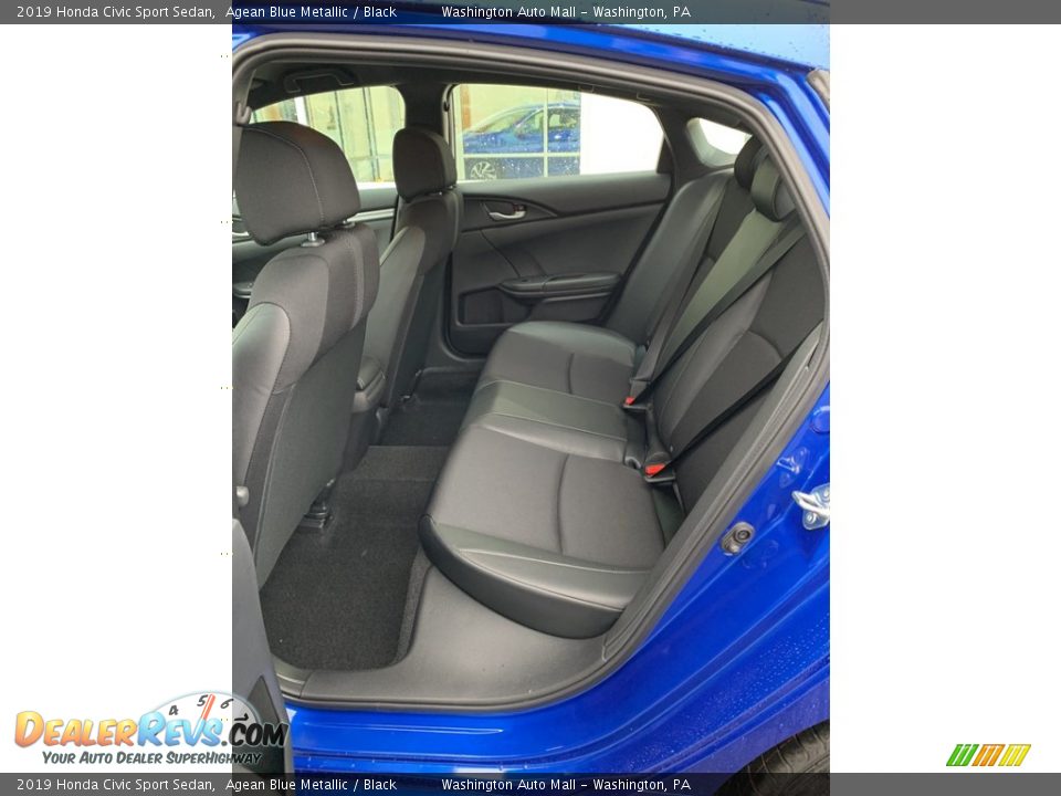 2019 Honda Civic Sport Sedan Agean Blue Metallic / Black Photo #19