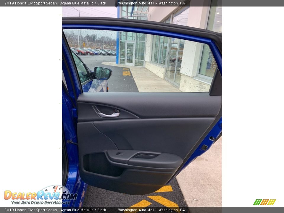 2019 Honda Civic Sport Sedan Agean Blue Metallic / Black Photo #23