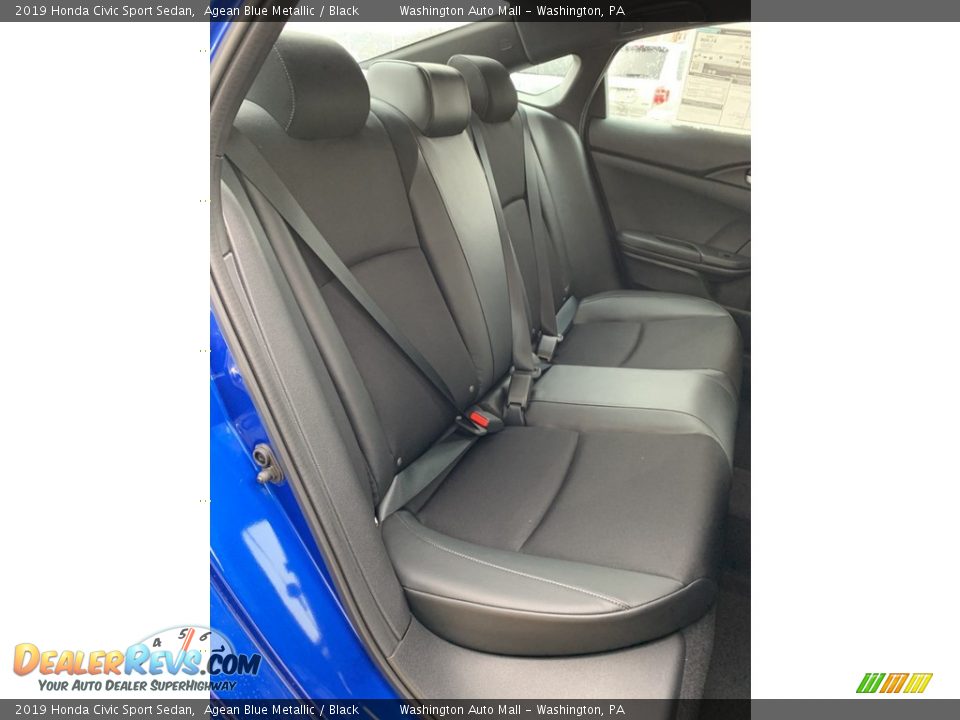 2019 Honda Civic Sport Sedan Agean Blue Metallic / Black Photo #24