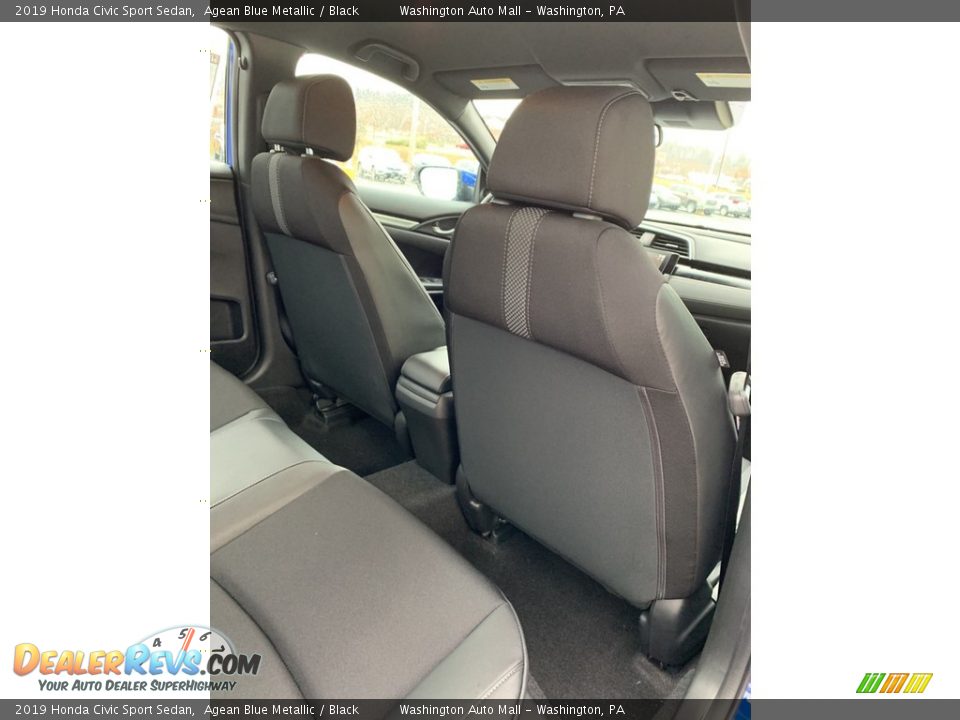 2019 Honda Civic Sport Sedan Agean Blue Metallic / Black Photo #25