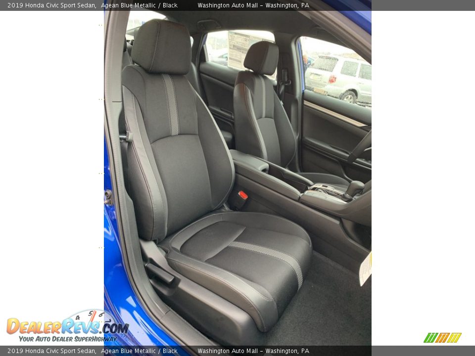 2019 Honda Civic Sport Sedan Agean Blue Metallic / Black Photo #27