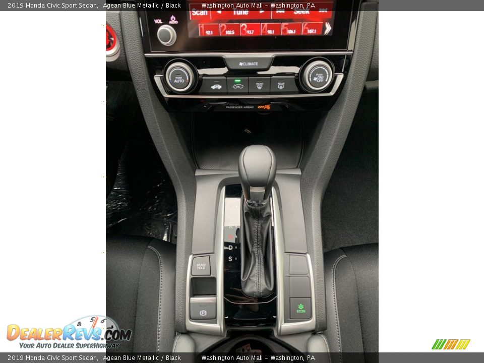 2019 Honda Civic Sport Sedan Agean Blue Metallic / Black Photo #34