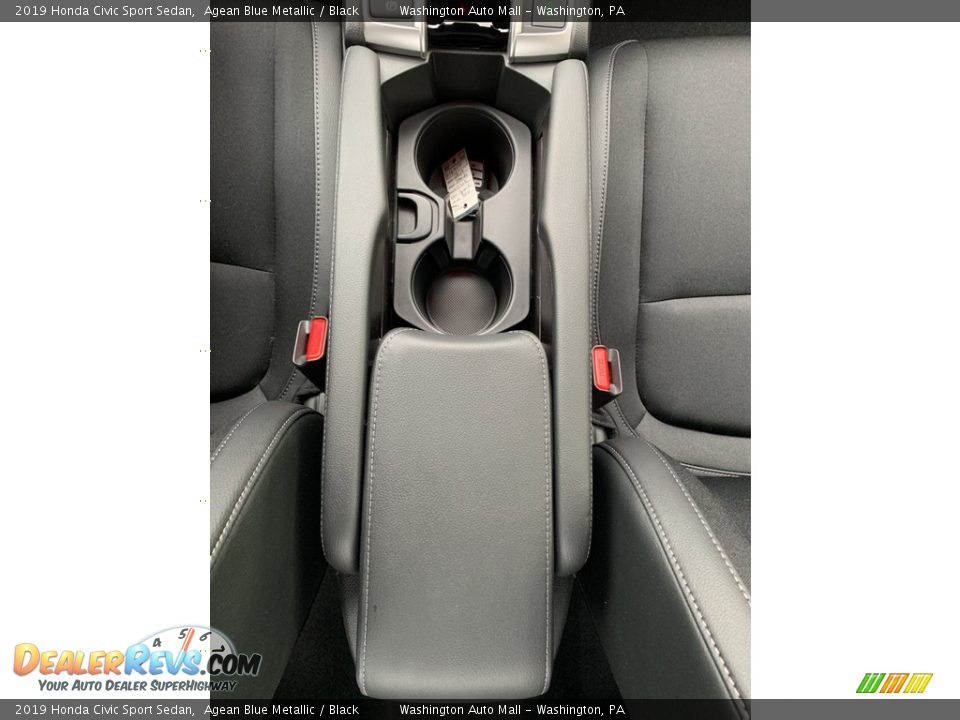 2019 Honda Civic Sport Sedan Agean Blue Metallic / Black Photo #35