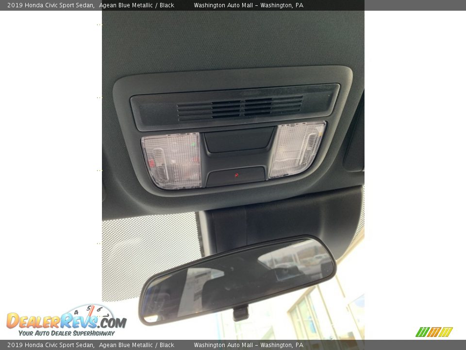 2019 Honda Civic Sport Sedan Agean Blue Metallic / Black Photo #36