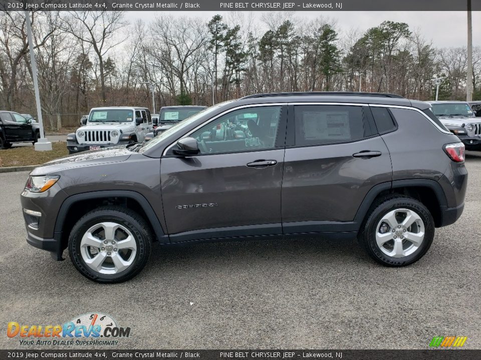2019 Jeep Compass Latitude 4x4 Granite Crystal Metallic / Black Photo #3
