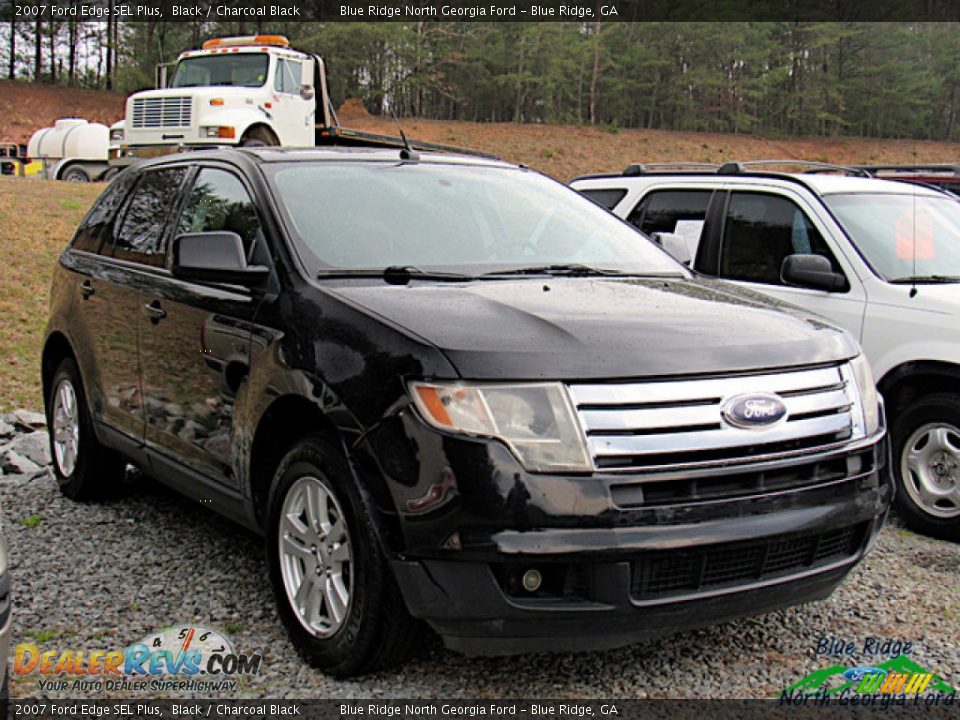 2007 Ford Edge SEL Plus Black / Charcoal Black Photo #2