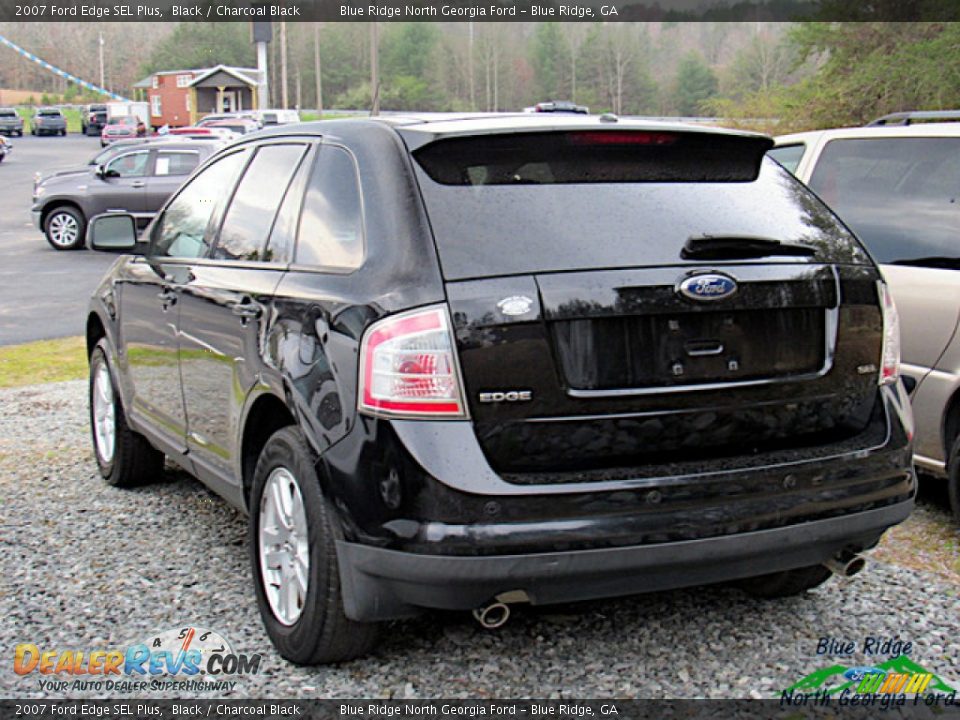 2007 Ford Edge SEL Plus Black / Charcoal Black Photo #3