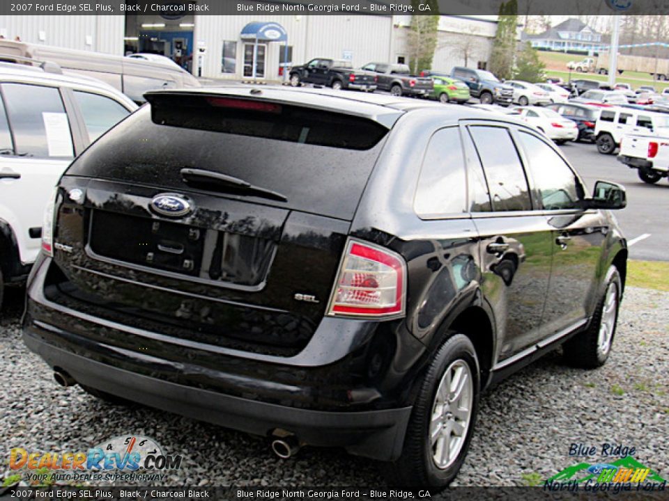 2007 Ford Edge SEL Plus Black / Charcoal Black Photo #4