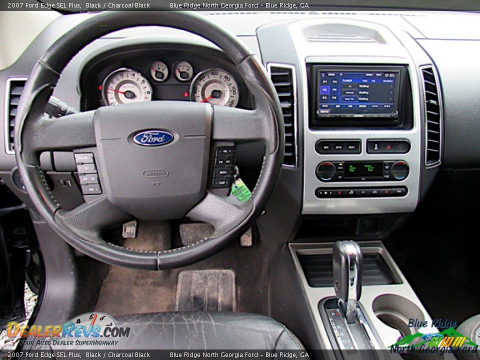 2007 Ford Edge SEL Plus Black / Charcoal Black Photo #9