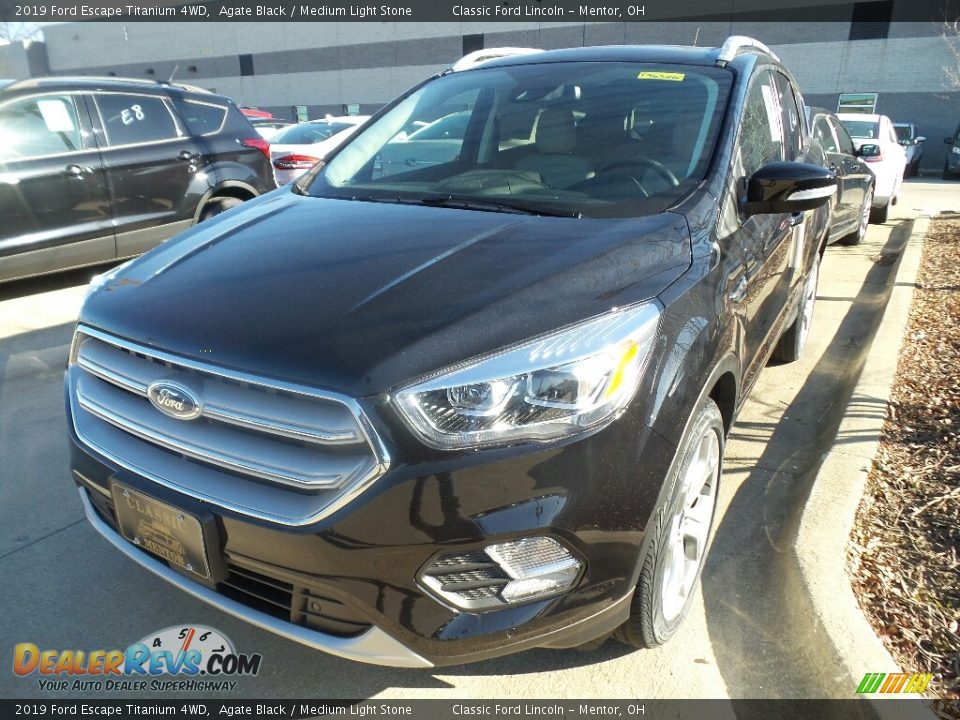 2019 Ford Escape Titanium 4WD Agate Black / Medium Light Stone Photo #1