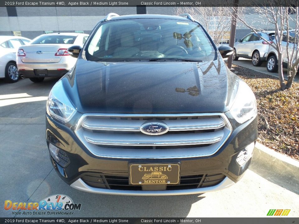 2019 Ford Escape Titanium 4WD Agate Black / Medium Light Stone Photo #2