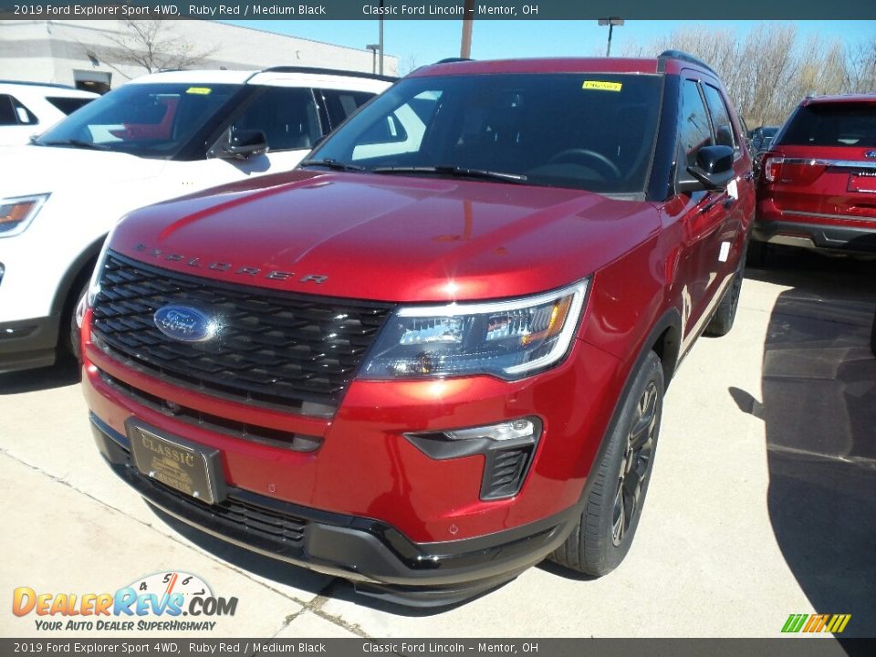 2019 Ford Explorer Sport 4WD Ruby Red / Medium Black Photo #1