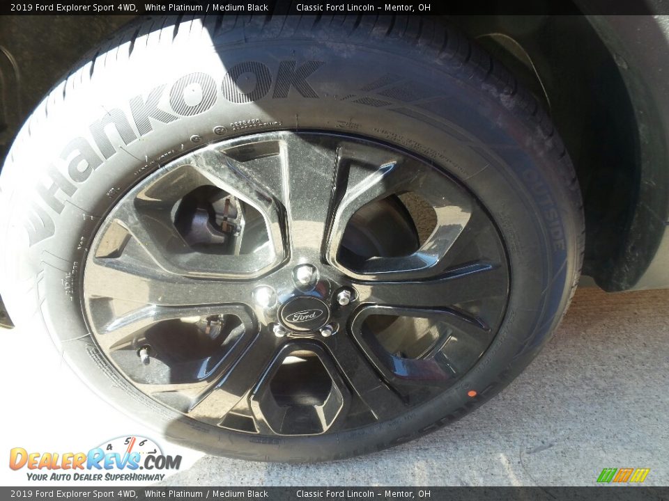 2019 Ford Explorer Sport 4WD White Platinum / Medium Black Photo #3