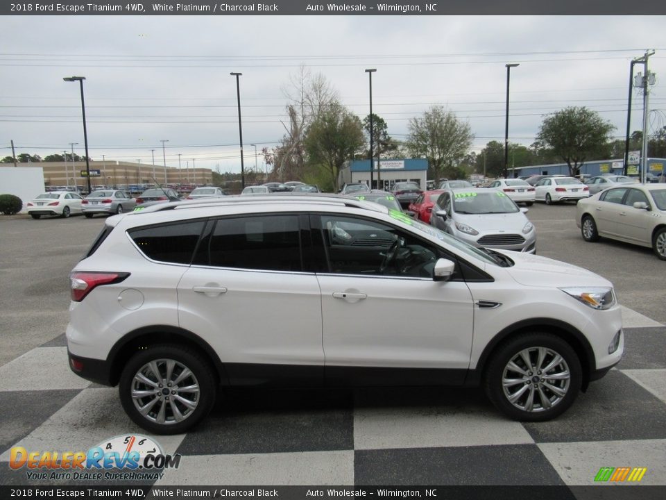 2018 Ford Escape Titanium 4WD White Platinum / Charcoal Black Photo #3