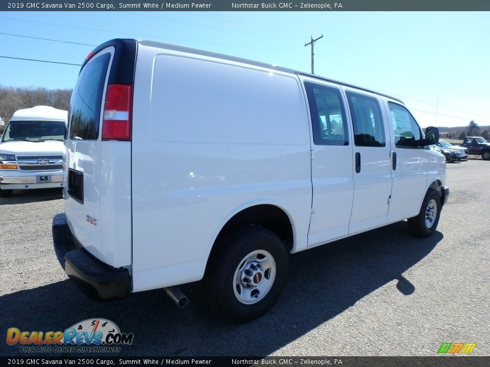 2019 GMC Savana Van 2500 Cargo Summit White / Medium Pewter Photo #7