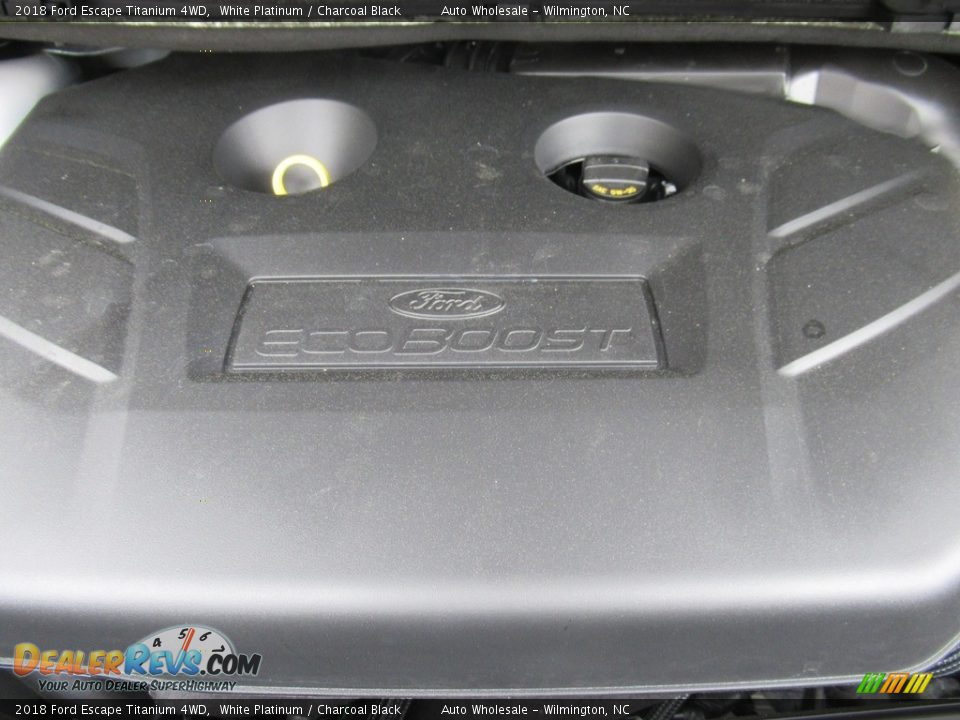 2018 Ford Escape Titanium 4WD White Platinum / Charcoal Black Photo #6