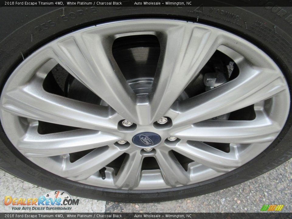 2018 Ford Escape Titanium 4WD White Platinum / Charcoal Black Photo #7