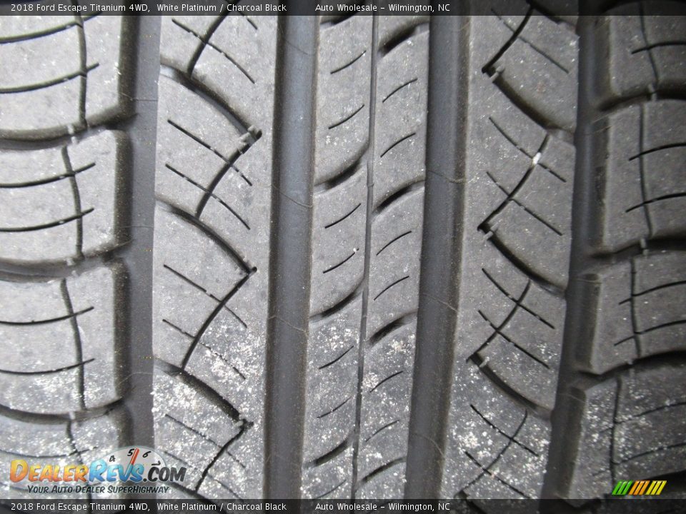 2018 Ford Escape Titanium 4WD White Platinum / Charcoal Black Photo #8