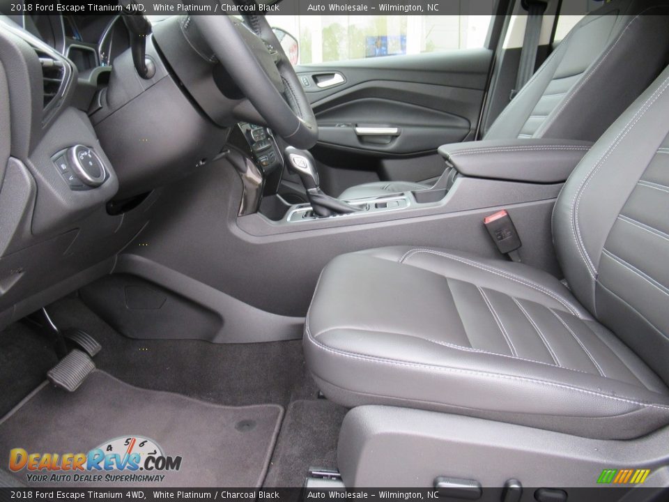 2018 Ford Escape Titanium 4WD White Platinum / Charcoal Black Photo #9