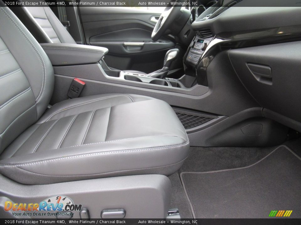 2018 Ford Escape Titanium 4WD White Platinum / Charcoal Black Photo #11