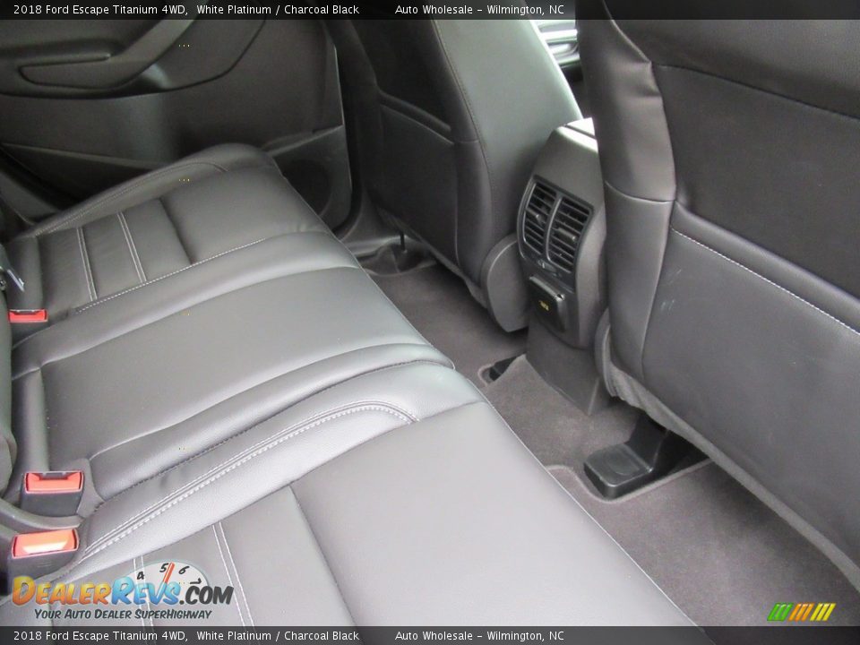 2018 Ford Escape Titanium 4WD White Platinum / Charcoal Black Photo #12