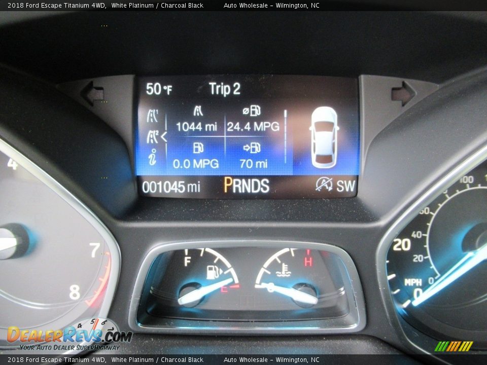 2018 Ford Escape Titanium 4WD White Platinum / Charcoal Black Photo #15